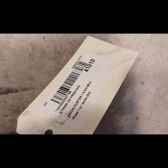 Etrier de frein avant droit occasion DACIA DUSTER Phase 1 03-2010->12-2013 1.5 DCI 85ch 410018218R 3