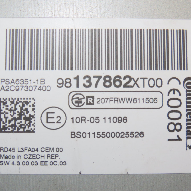 Autoradio occasion CITROEN BERLINGO II Phase 3 04-2015->... 1.6 BlueHDI 100ch 1616144880 4