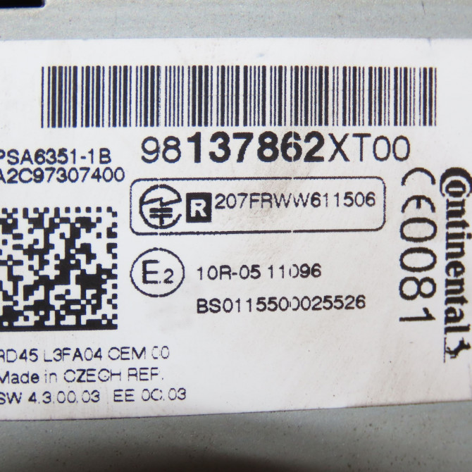 Autoradio occasion CITROEN BERLINGO II Phase 3 04-2015->... 1.6 BlueHDI 100ch 1616144880 5