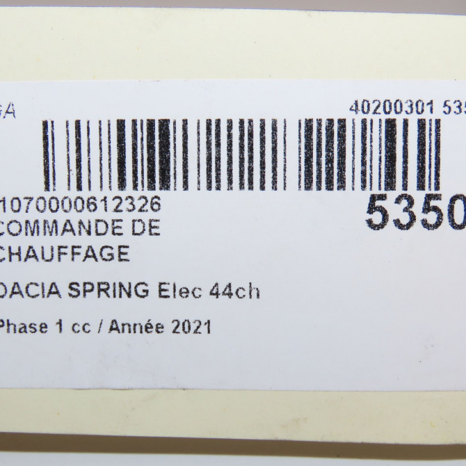 Commande de chauffage occasion  275702104R 4