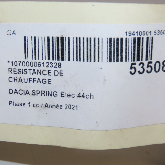 Resistance de chauffage occasion  271431192R 5