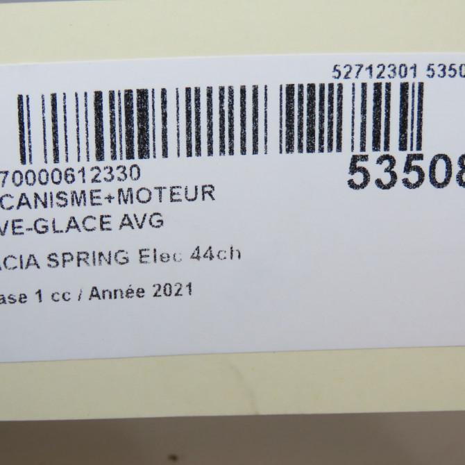 Mecanisme+moteur leve-glace avg occasion  807219488R 4