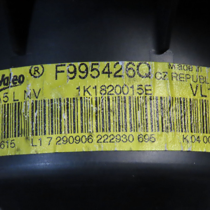 Ventilateur de chauffage occasion VOLKSWAGEN TOURAN I Phase 2 11-2006->09-2010 2.0TDi 16v 140ch 5