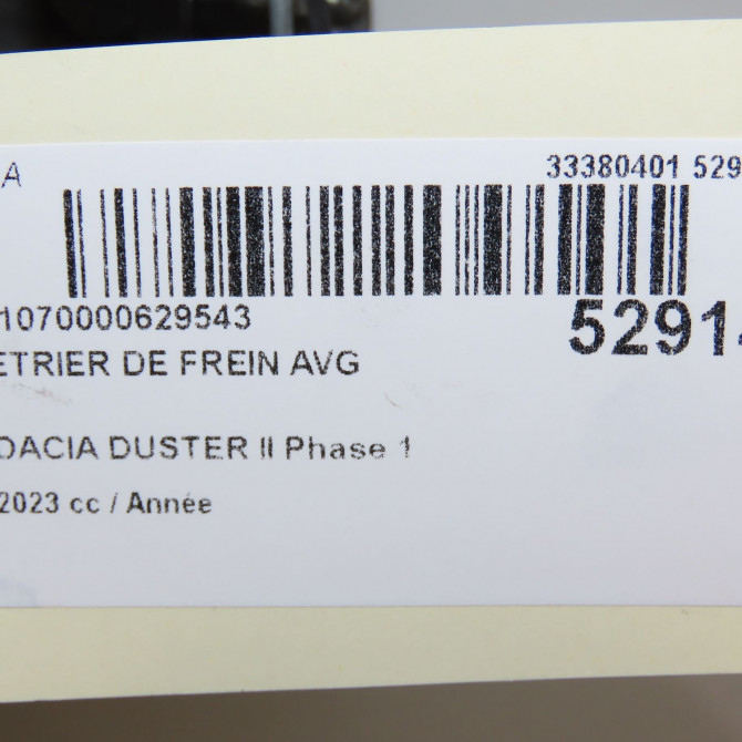 Etrier de frein avant gauche occasion DACIA DUSTER II Phase 1 10-2017->... 410111495R 5