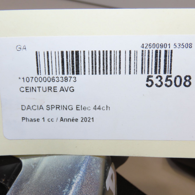 Ceinture avant gauche occasion  868853741R 4