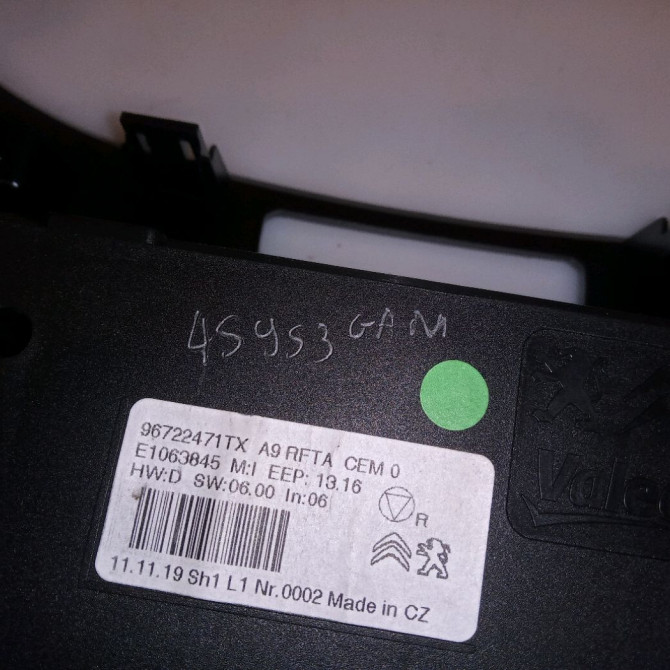 Commande de chauffage occasion PEUGEOT 208 208 Phase 1 2012-03-01->2015-09-30 1.6 VTI 120ch 96722471TX 3