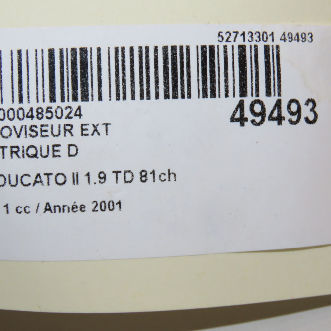 Retroviseur exterieur electrique droit occasion FIAT DUCATO II Phase 1 06-1994->03-2002 1.9 TD 81ch 1325619080 5