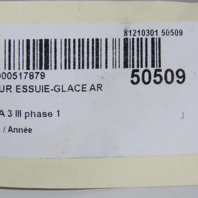 Moteur essuie-glace arrière occasion MAZDA 3 III phase 1 09-2013->... BHS267450 5