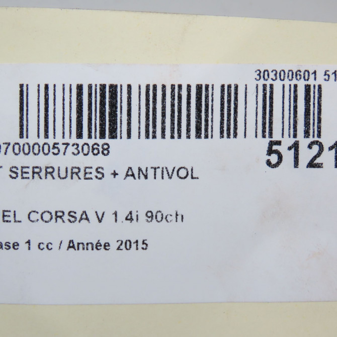 Kit serrures + antivol occasion 6