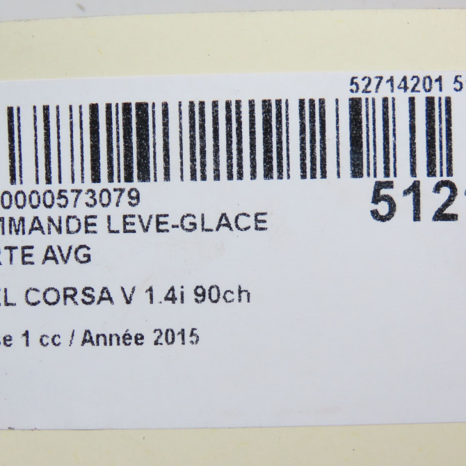 Commande lève-glace porte avant gauche occasion  13430017 5