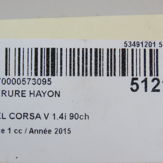 Serrure hayon occasion  39021416 5