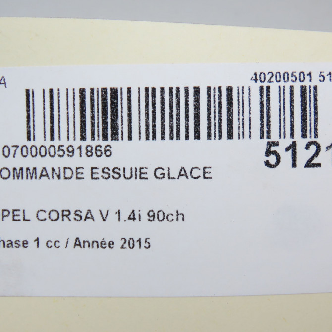 Commande essuie glace occasion  95433818 6