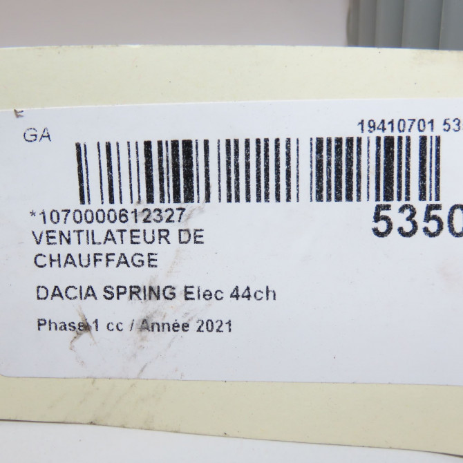 Ventilateur de chauffage occasion  272106230R 4