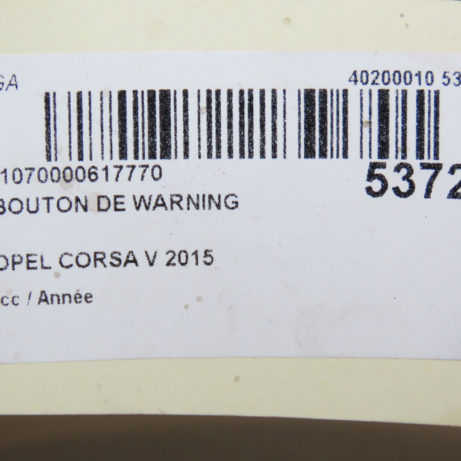 Bouton de warning occasion  39149275 4