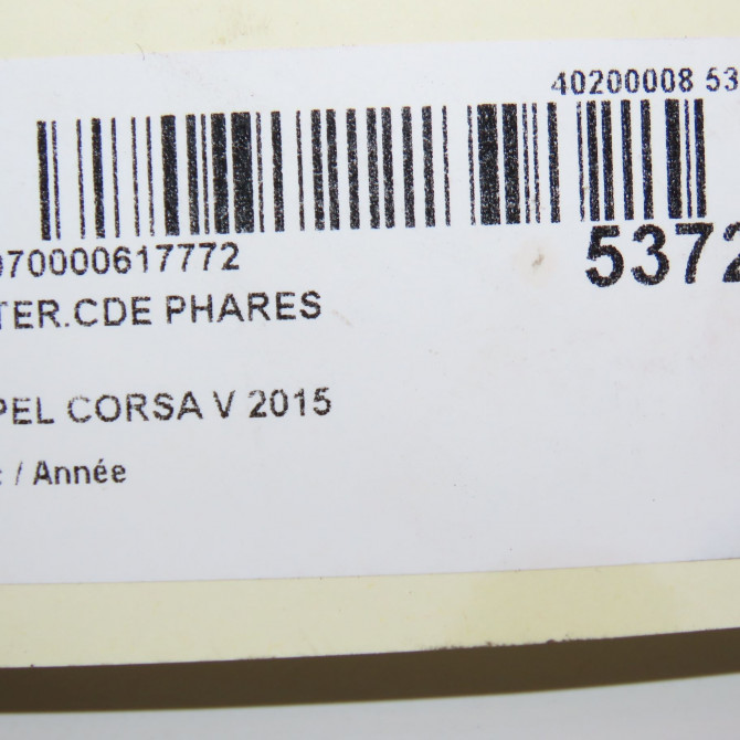 Interrupteur commande de phares occasion  13470443 3