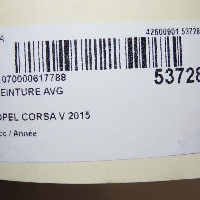 Ceinture avant gauche occasion  13427742 5