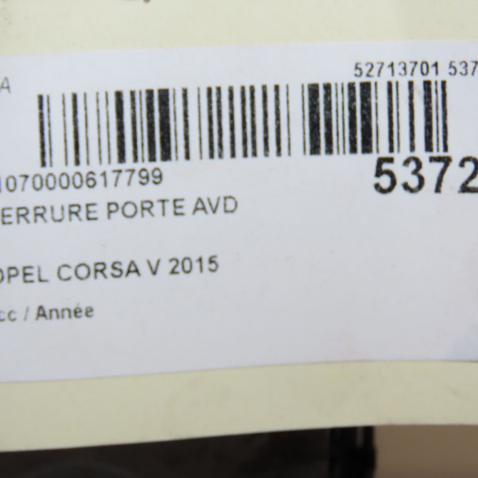 Serrure porte avd occasion  13431840 5