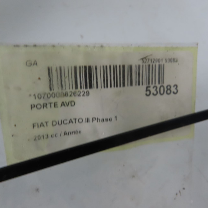Porte avant droite occasion FIAT DUCATO III Phase 1 06-2006->10-2014 46862839 8