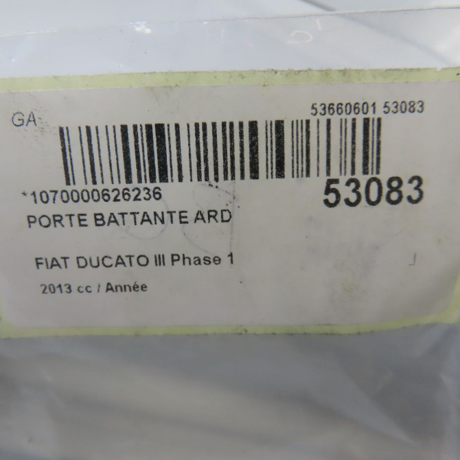 Porte battante arrière droite occasion FIAT DUCATO III Phase 1 06-2006->10-2014 46858572 6