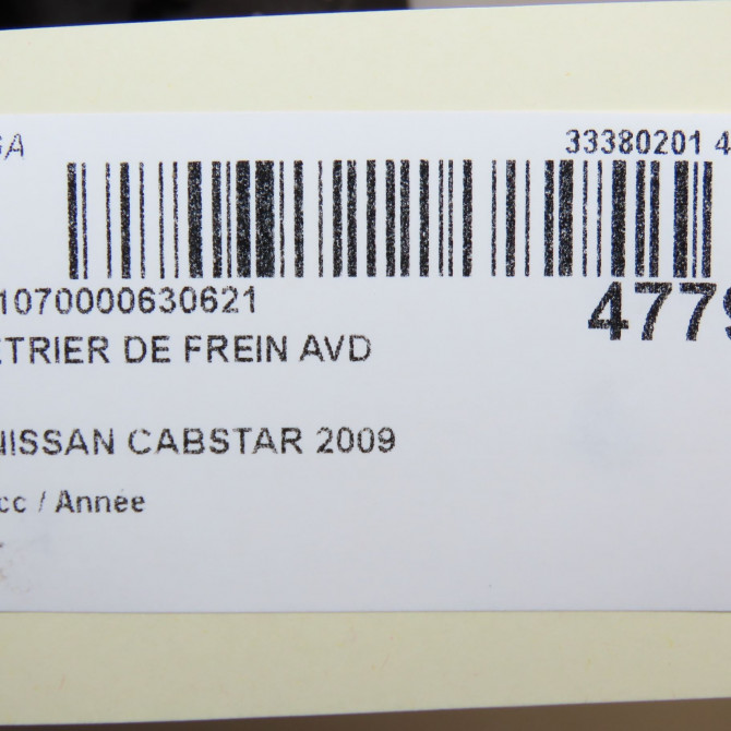 Etrier de frein avant droit occasion NISSAN CABSTAR 4