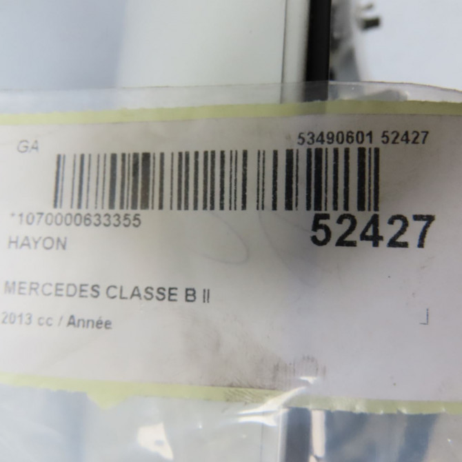 Hayon occasion MERCEDES CLASSE B II Phase 1 09-2011->12-2014 2467400101 4