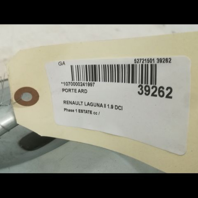 Porte arrière droite occasion RENAULT LAGUNA II Phase 1 ESTATE 11-2000->03-2005 1.9 DCI 120ch 7751472444 3