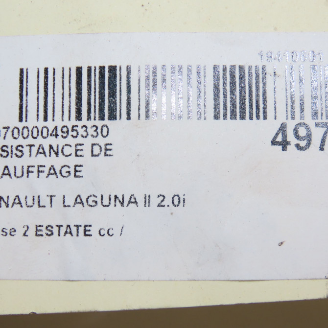 Resistance de chauffage occasion  7701206541 6