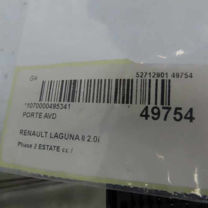 Porte avant droite occasion  7751472438 7