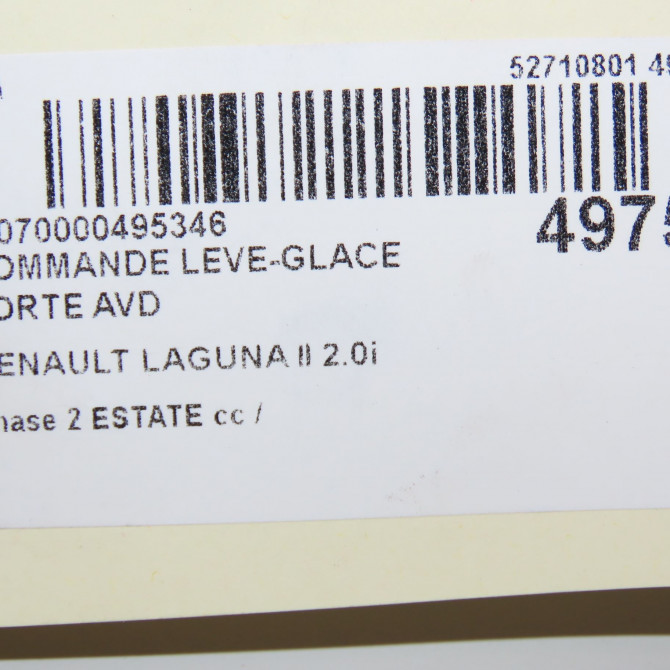 Commande lève-glace porte avant droite occasion  8200167229 4