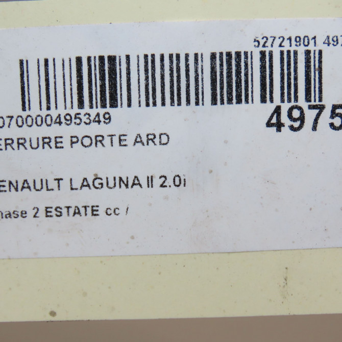 Serrure porte ard occasion  8200009153 5