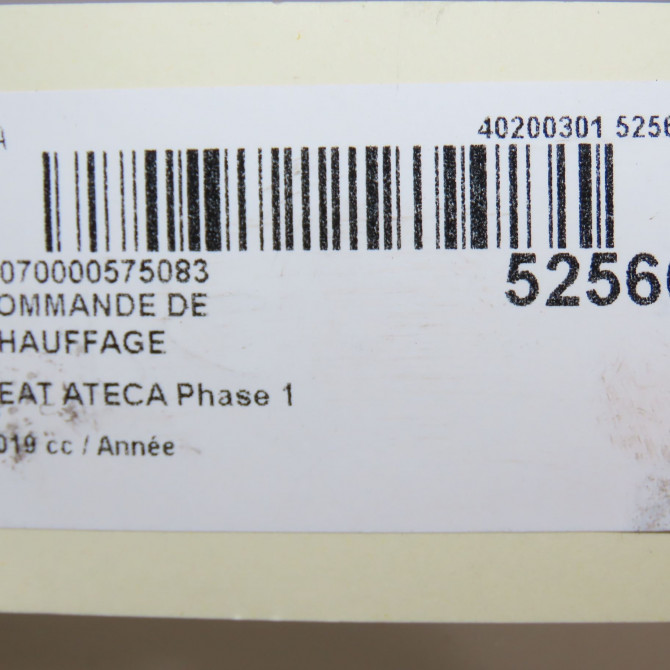 Commande de chauffage occasion SEAT ATECA Phase 1 06-2016->... 5F0907044AKYMS 7