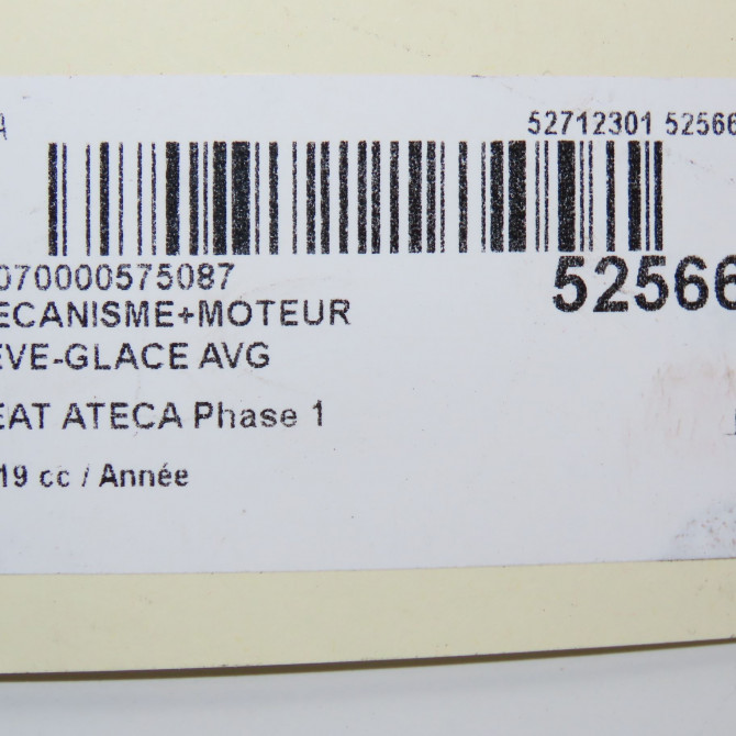 Mecanisme+moteur leve-glace avg occasion SEAT ATECA Phase 1 06-2016->... 575837461A 5
