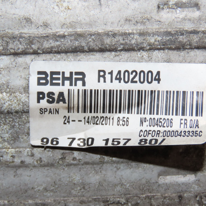 Echangeur air occasion PEUGEOT 5008 I Phase 1 11-2009->12-2013 2.0 HDI 150ch 384P3 3