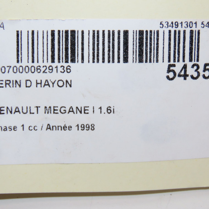 Verin droit hayon occasion RENAULT MEGANE I Phase 1 11-1995->03-1999 1.6i 7700828451 3