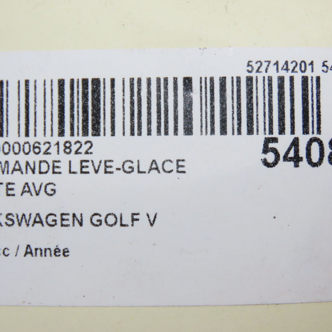 Commande lève-glace porte avant gauche occasion VOLKSWAGEN GOLF V Phase 1 11-2003->10-2008 1.4i 75ch 1K3959857CREH 6