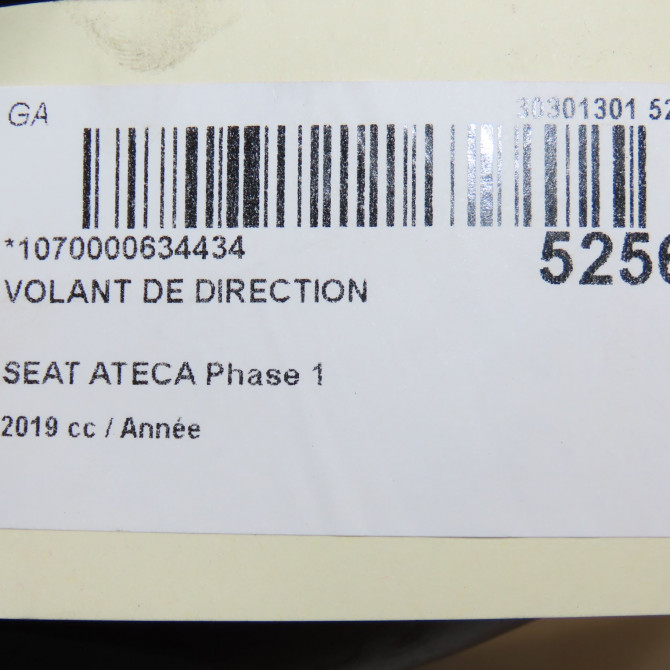 Volant de direction occasion SEAT ATECA Phase 1 06-2016->... 575419091EDPO 3