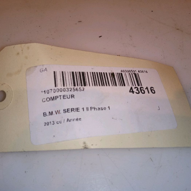 Compteur occasion B.M.W. SERIE 1 II Phase 1 08-2011->06-2015 62108794223 4