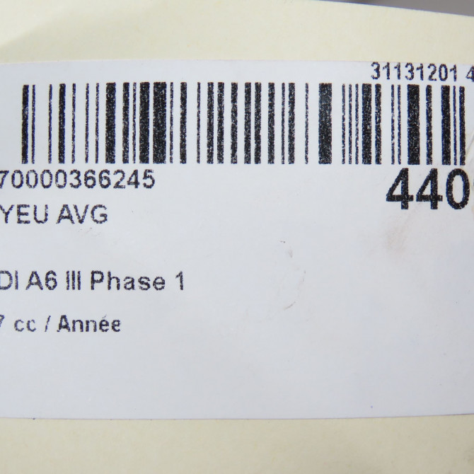 Moyeu avg occasion AUDI A6 III Phase 1 05-2004->10-2008 3.0 V6 233ch 4E0407613C 6