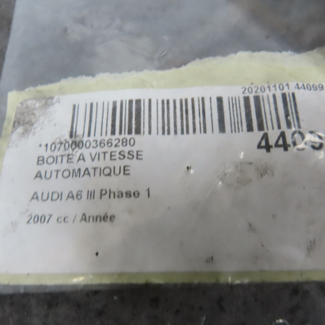 Boîte à vitesse automatique occasion AUDI A6 III Phase 1 05-2004->10-2008 3.0 V6 233ch 9L300040HX 8