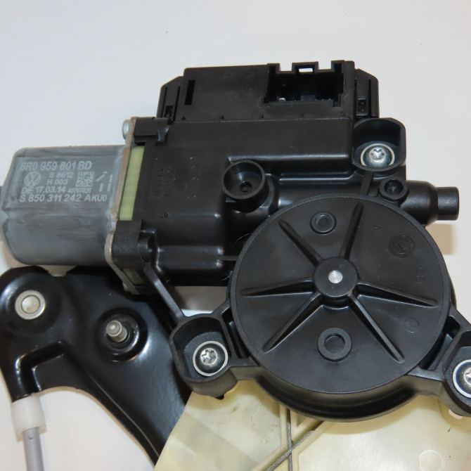 Mecanisme+moteur leve-glace avg occasion VOLKSWAGEN POLO V 6R4837461N 3