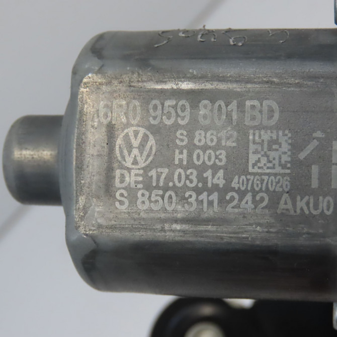 Mecanisme+moteur leve-glace avg occasion VOLKSWAGEN POLO V 6R4837461N 5