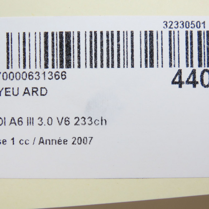 Moyeu ard occasion AUDI A6 III Phase 1 05-2004->10-2008 3.0 V6 233ch 4E0407613C 5
