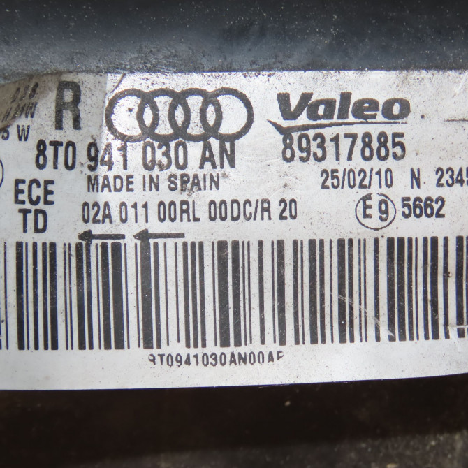 Phare droit occasion  8T0941030AN 5