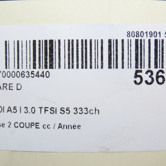 Phare droit occasion  8T0941030AN 8