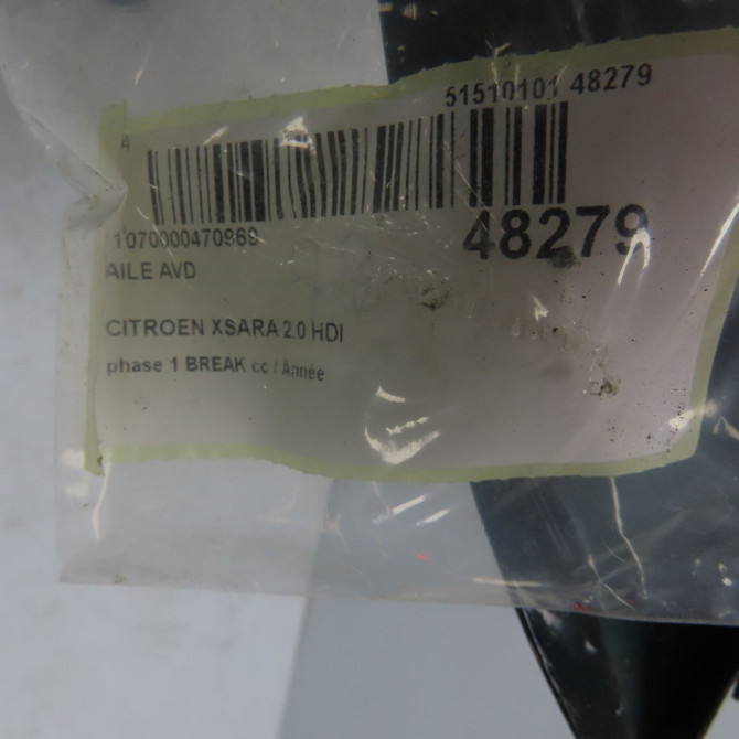 Aile avant droite occasion CITROEN XSARA phase 1 BREAK 02-1998->09-2000 2.0 HDI 90ch 7841K1 7