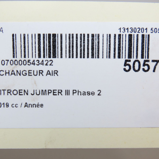 Echangeur air occasion CITROEN JUMPER III Phase 2 06-2014->... 1613994080 5