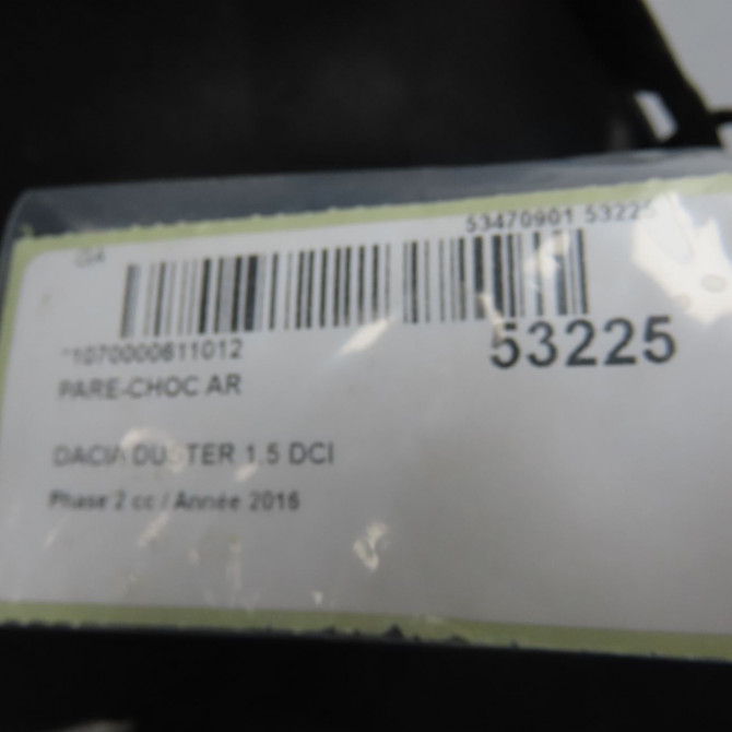 Pare-choc arrière occasion DACIA DUSTER Phase 2 09-2013->... 1.5 DCI 110ch 850220034R 8