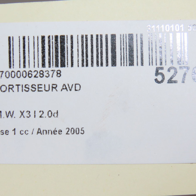 Amortisseur avant droit occasion B.M.W. X3 I Phase 1 01-2004->08-2006 2.0d 31313453522 8