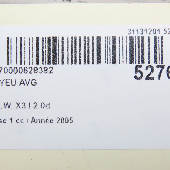 Moyeu avg occasion B.M.W. X3 I Phase 1 01-2004->08-2006 2.0d 31203413226 5