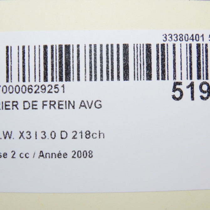 Etrier de frein avant gauche occasion B.M.W. X3 I Phase 2 08-2006->08-2010 3.0 D 218ch 34116765881 7